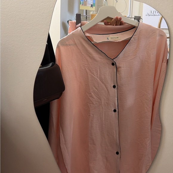 Pink Button-Up PJ set - Picture 4 of 4